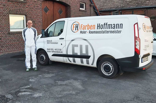 Maler Martin Hoffman vom Malerbetrieb Farben-Hoffmann